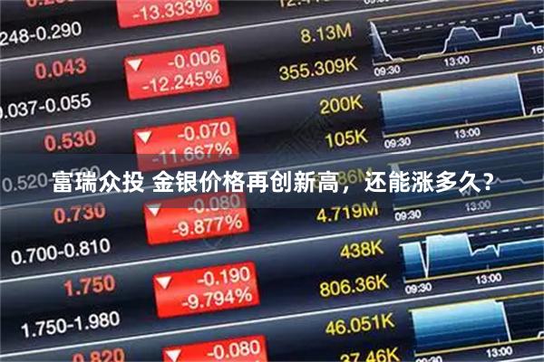 富瑞众投 金银价格再创新高,还能涨多久?